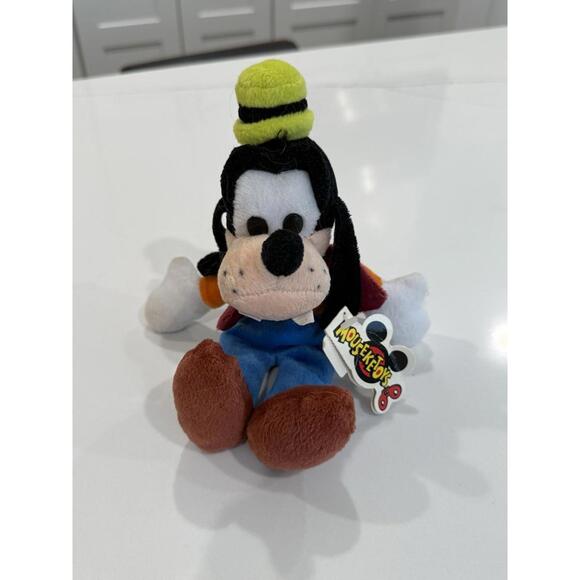VTG Disney Bean Bag Plush Toy Mouseketoys GOOFY 10" W/ Original Tags - Picture 7 of 9